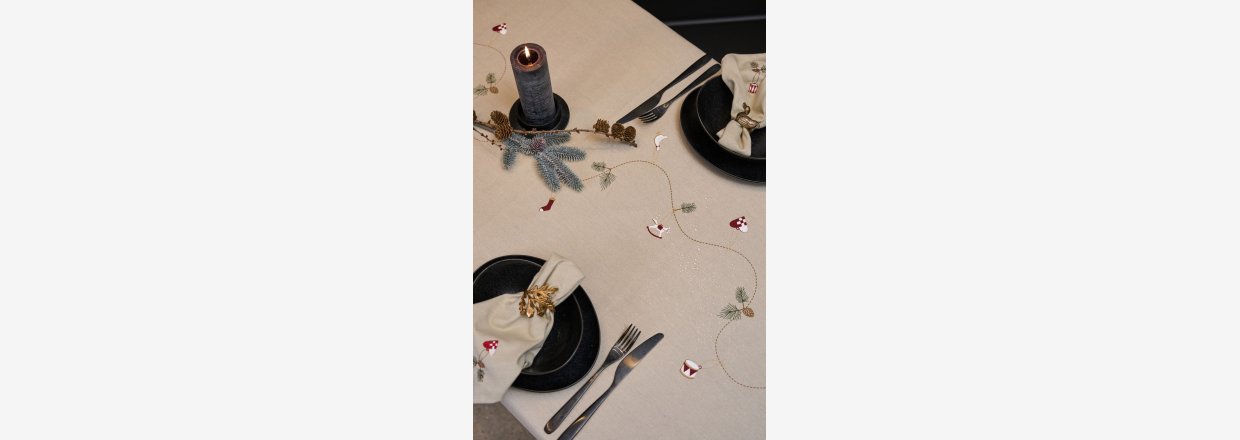 Speedtsbergs smukke broderede juleduge  klassisk julestemning til dit hjem