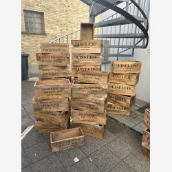  Trkasse i mangotr m. tekst "KANONSTBERIET FREDERIKSVRK"