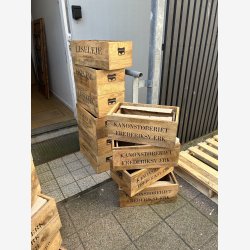  Trkasse i mangotr m. tekst "KANONSTBERIET FREDERIKSVRK"