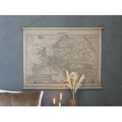Chic Antique - Europa kort p lrred 90x120 cm.