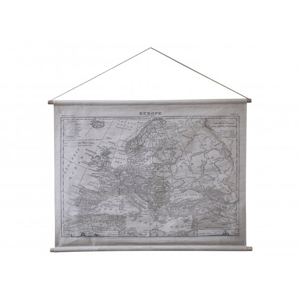 Chic Antique - Europa kort p lrred 90x120 cm.