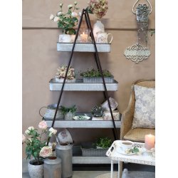 Chic Antique - Kunstig blomst, rose i keramik potte