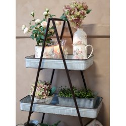 Chic Antique - Kunstig blomst, rose i keramik potte