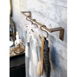 Nordic - Hndkldestang, messing look L. 44cm.