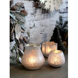 Chic Antique - Fyrfadsstage glas H6,5 7 CM.