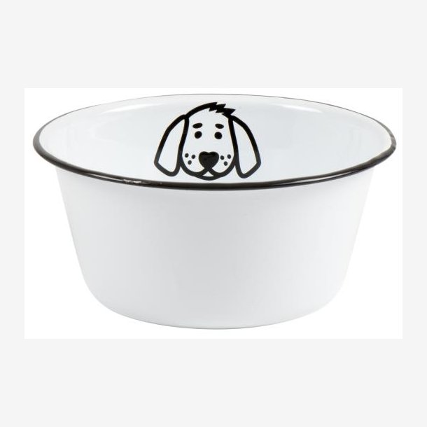 Ib Laursen | Hunde skl emalje 17cm. H8cm. 