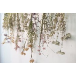 Ib Laursen Blomst lilla/grnne nuancer nuancer L50cm.