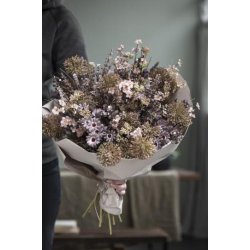 Ib Laursen Blomst malva nuancer L50cm.