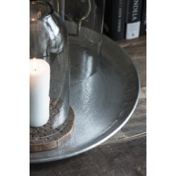 Ib Laursen | Bakke med bladmnster antik slvfinish 56cm.