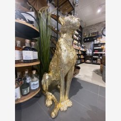 J-Line - Leopard Figur Guld Poly H: 88 L: 55 B: 36 cm. 