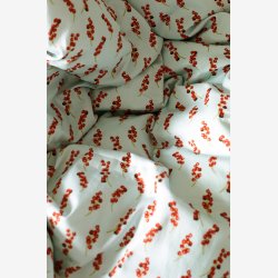 Son Rabbits - Baby sengetj bl m/ ribs 70x100 cm