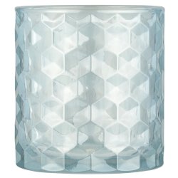 Ib Laursen | Fyrfadsstage glas i aqua