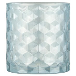 Ib Laursen | Fyrfadsstage glas i aqua