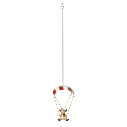 Speedtsberg - Dekorations julemand/elg/snemand i faldskrm 11x7x16cm metal, Rd - flere varianter 