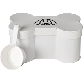 Ib Laursen - Dse Kdben m/motiv Hvid Metal B: 15 H: 12 L: 24 cm. 