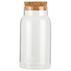 Ib Laursen - Opbevaringsglas m/korkprop 270ml. H: 13,2cm  : 6,2 cm
