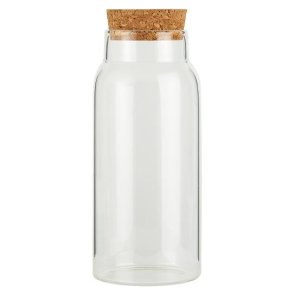 Ib Laursen - Opbevaringsglas m/korkprop 330ml. H: 16 cm  : 6,2 cm