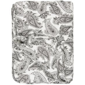 Ib  Laursen - Quilt hvid m/sort paisley 130x180cm.