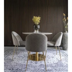 House Nordic - Geneve spisebordsstol gr, messing