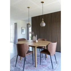 House Nordic - Pisa spisebordsstol, vintage brun