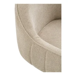 House Nordic - Tamera Spisebordsstol med drejefod, lysegr, sorte ben