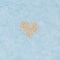 Marta Du Chateau - MdcParisa Strikcardigan m. hjerter Lysebl�