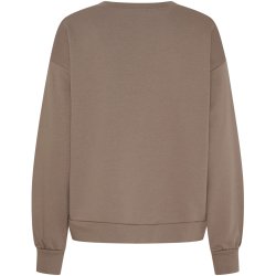 Marta Du Chateau - MdcJessa Sweatshirt - LOVE - Fango Melange