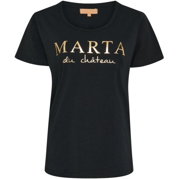 Marta Du Chateau - MdcJeanette T-Shirt Sort