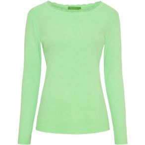 Marta Du Chateau - MdcBelinda Lang�rmet T-Shirt Neon Gr�n