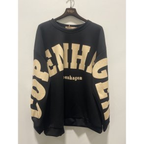 MDC -  MdcHibiscus Sweatshirt Sort/Hvid Flere strs. 50% polyester, 42% viskose, 8% elastan