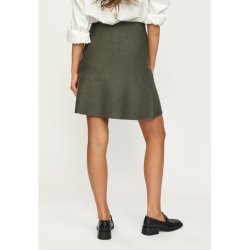 Soft Rebels - SRHenrietta Kort Nederdel Canteen Melange 