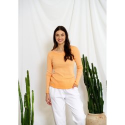 Marta Du Chateau - MdcBelinda Lang�rmet T-Shirt Orange