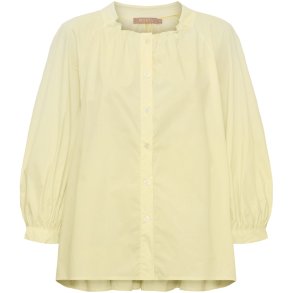 Marta Du Chateau - MdcJoelle Skjorte m. rynkedetaljer Gul Onesize