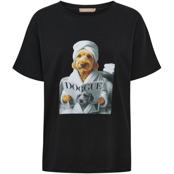 Marta Du Chateau - MdcInge T-Shirt Sort "Doggue"