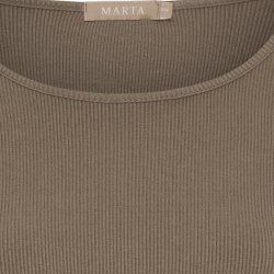 Marta Du Chateau - MdcAster Lang�rmet Bluse Brun