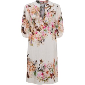 Marta Du Chateau - MdcGoldie Kjole Blomsterprint Camel.