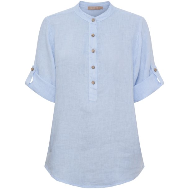 Marta Du Chateau -  MdcLarisa Skjorte m. korte �rmer Lysebl�