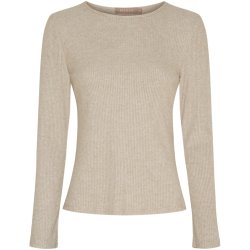 Marta Du Chateau - MdcLunara Lang�rmet Bluse Beige