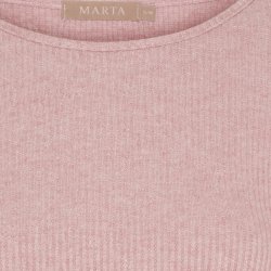 MDC -  MdcLunara Lang�rmet Bluse Rosa Flere strs. 42% viskose, 30% polyester, 20% nylon, 8% lurex