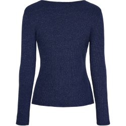 MDC -  MdcLunara Lang�rmet Bluse Navy Flere strs. 42% viskose, 30% polyester, 20% nylon, 8% lurex