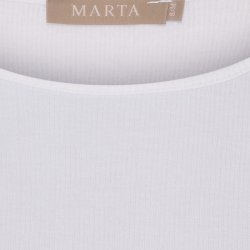 Marta Du Chateau - MdcAster Lang�rmet Bluse Hvid