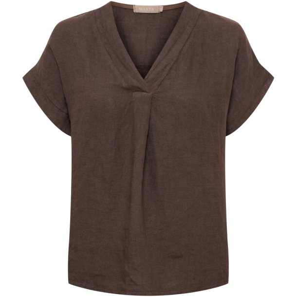 Marta Du Chateau - MdcBellissima Bluse M�rkebrun