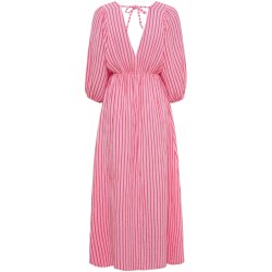 Marta Du Chateau - MdcClario Kjole R�d/Baby Pink