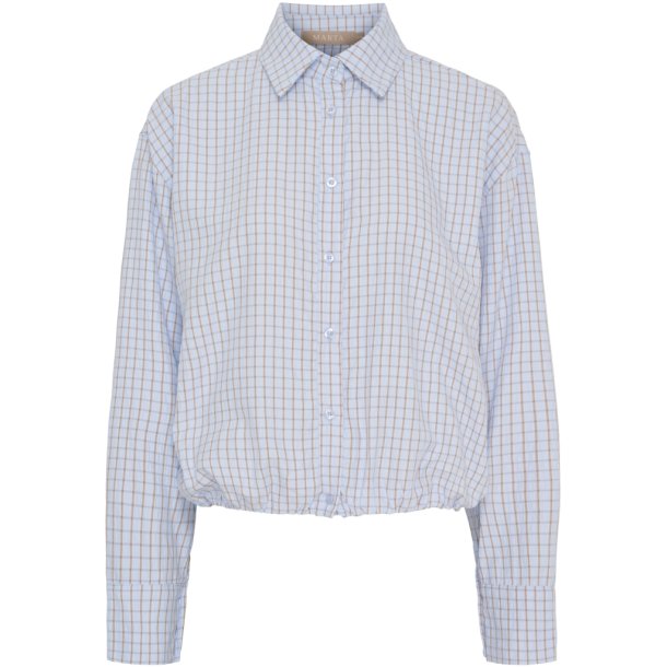 MDC - MdcLaerke Skjorte m. tern Bl� 59% polyester, 30% lyocel, 11% viskose Flere strs.