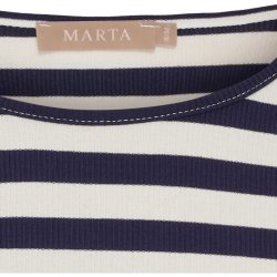 Marta Du Chateau - MdcBegonia Lang�rmet Bluse Navy