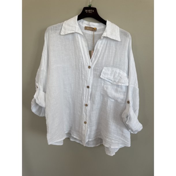 Marta Du Chateau - MdcDaira H�rskjorte Hvid Flere strs.