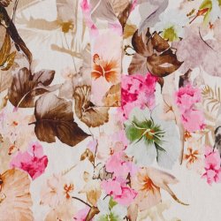 Marta Du Chateau - MdcGoldie Kjole Blomsterprint Camel.