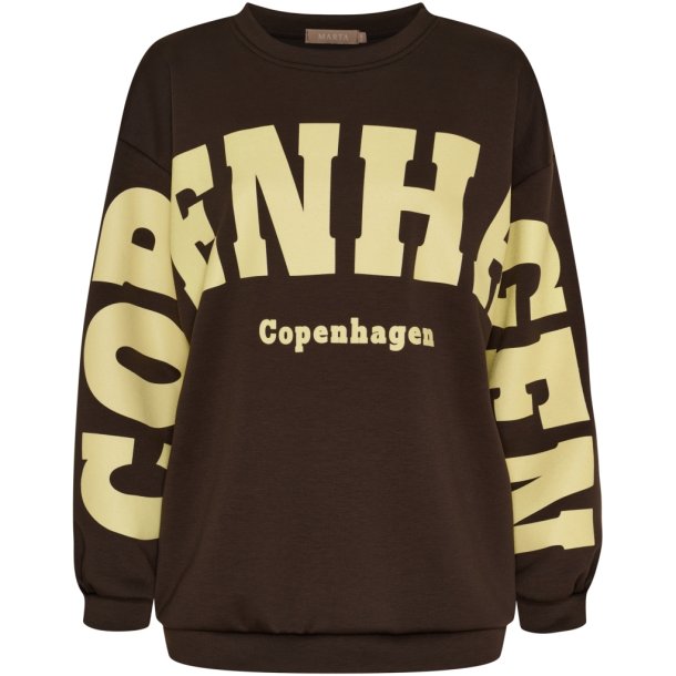 Marta Du Chateau - MdcHibiscus Sweatshirt Brun/Gul