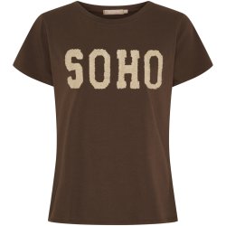 MDC - MdcHerdis T-Shirt "SOHO" Brun/Beige 90% bomuld, 10% elastan Flere strs.