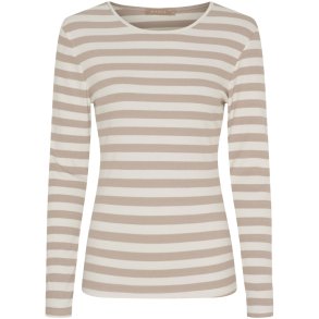 Marta Du Chateau - MdcBegonia Lang�rmet Bluse Beige Melange